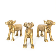 Handcrafted Cow Figurine in Brass