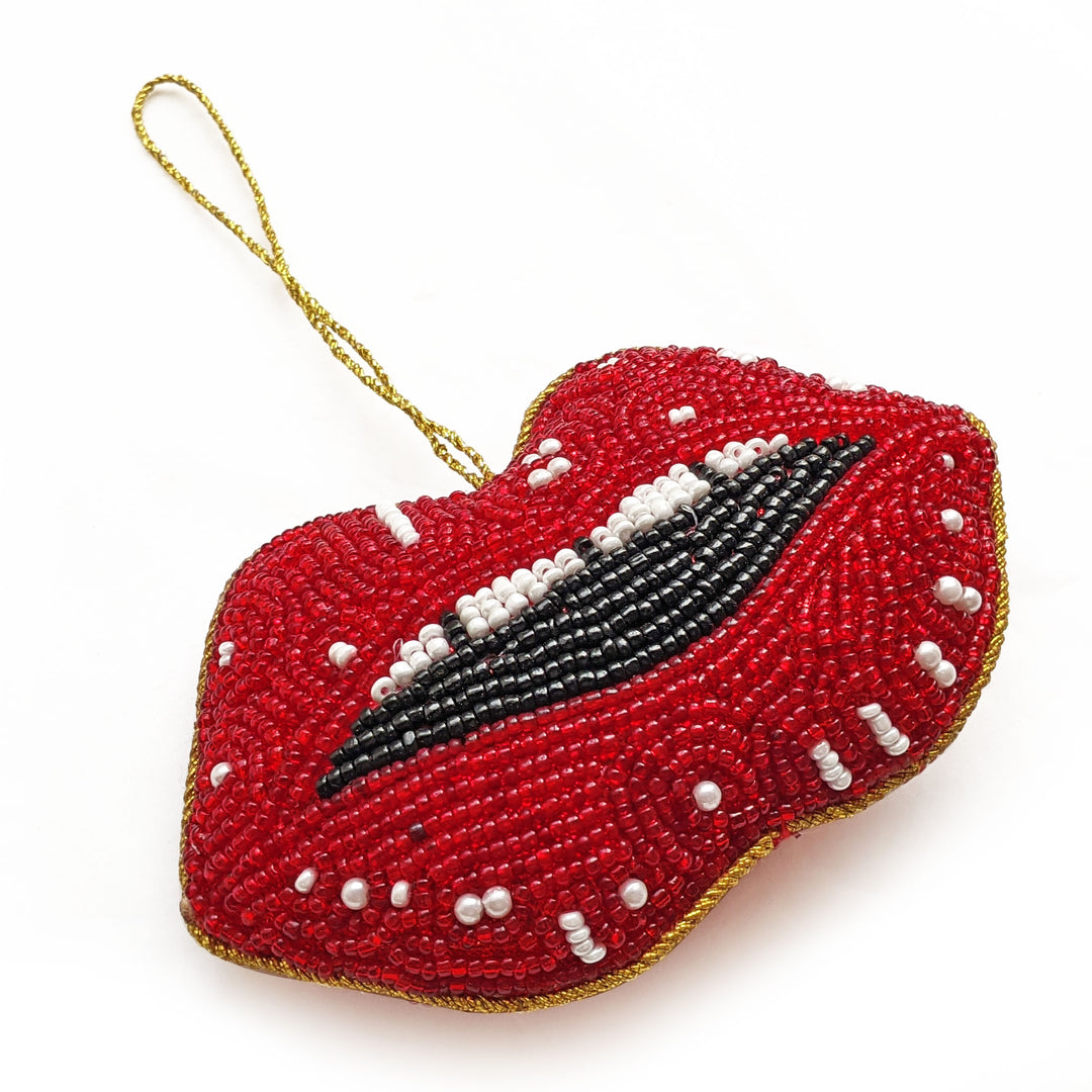 Lip Handmade Christmas Ornament