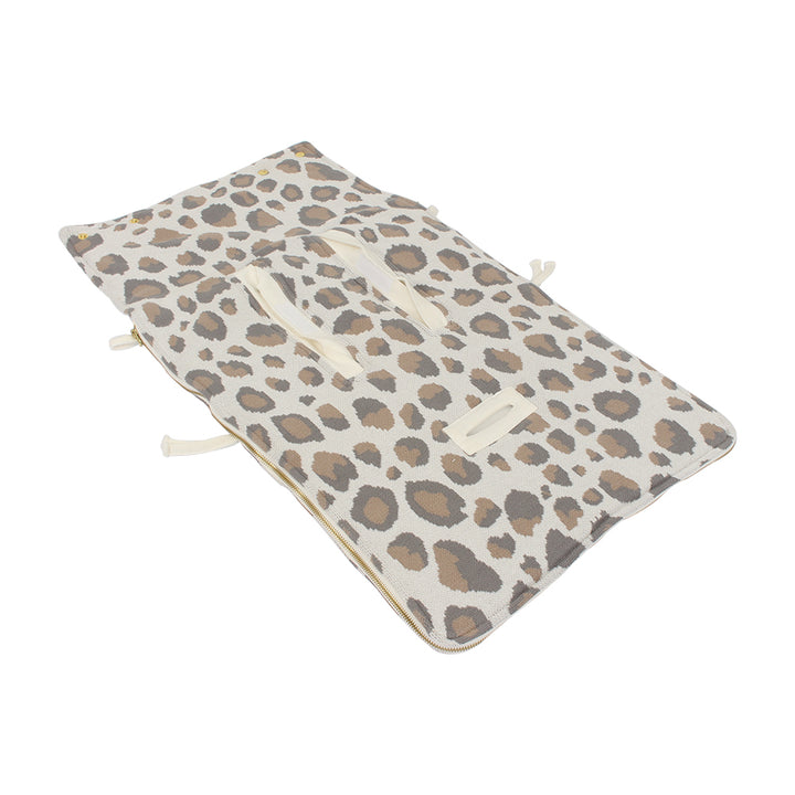 Organic Cotton Baby Footmuff | Panther Patterned