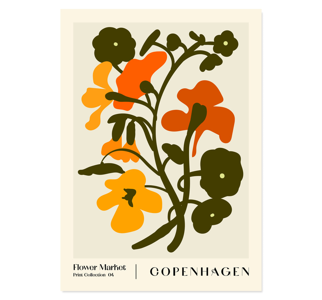 Flower Market. Copenhagen Art Print