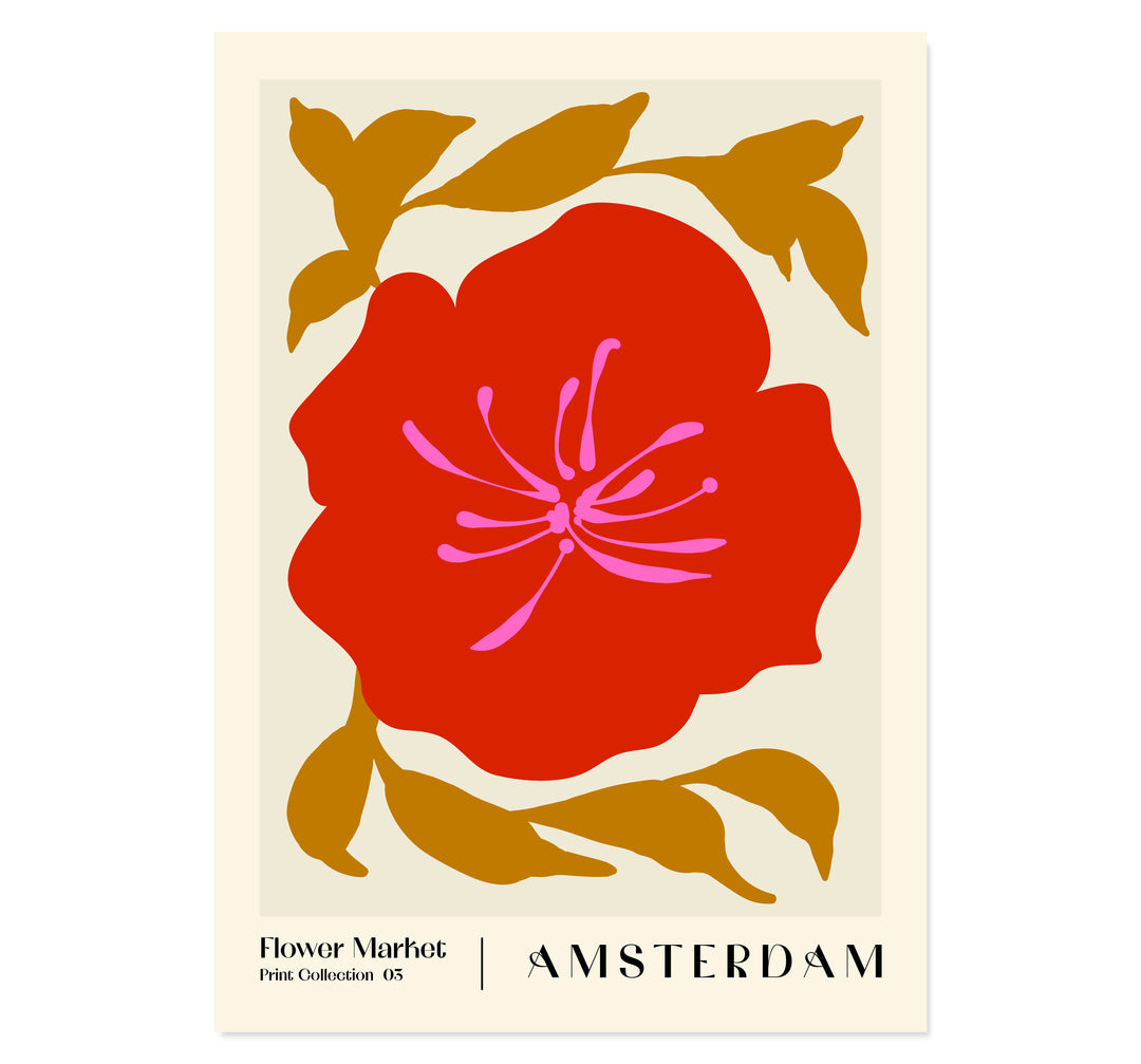 Flower Market. Amsterdam Art Print