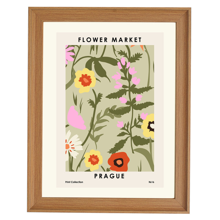 Flower Market Prague Art Print