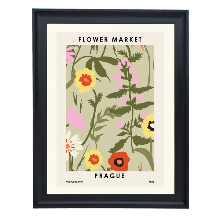 Flower Market Prague Art Print