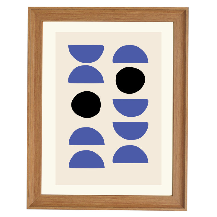 Blue Shapes Art Print