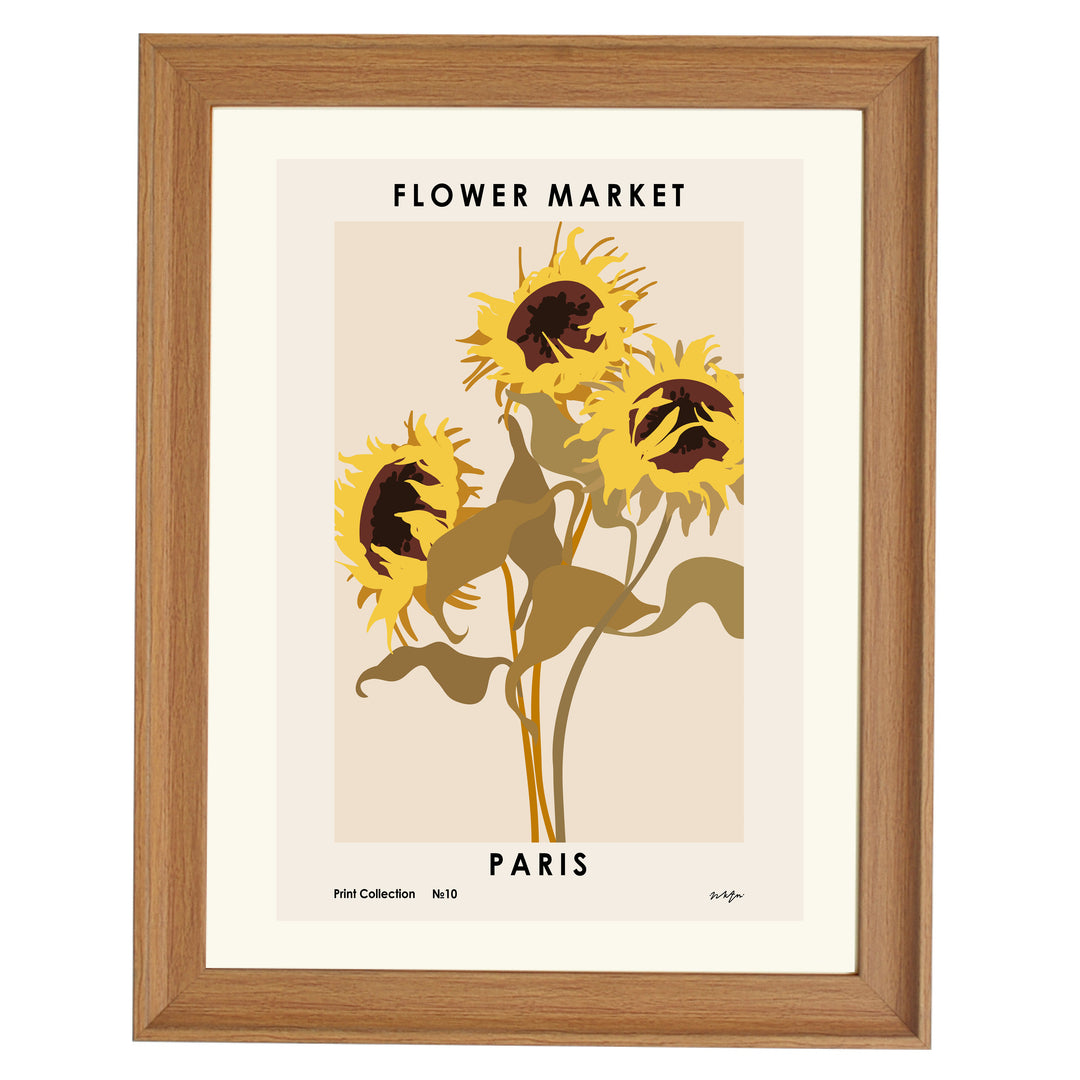 Flower Market. Paris Art Print