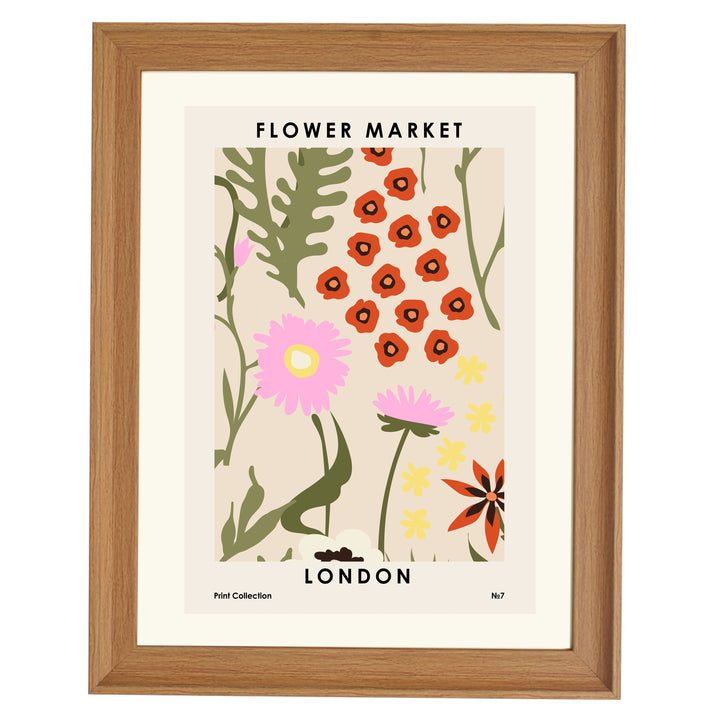 Flower Market London Art Print