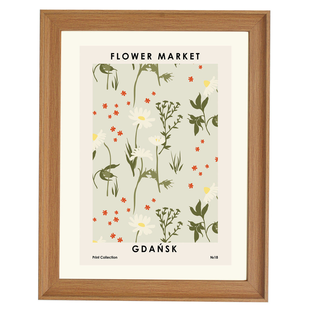 Flower Market GdaAsk Art Print