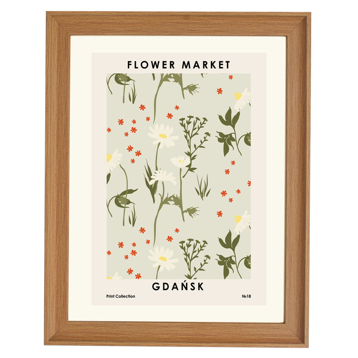 Flower Market GdaAsk Art Print