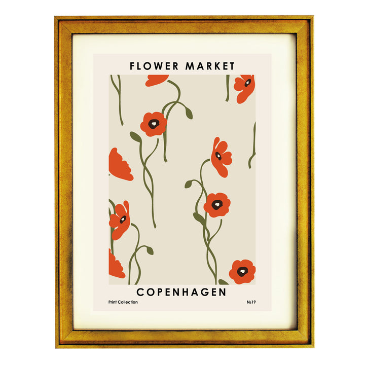 Flower Market Copenhagen Art Print