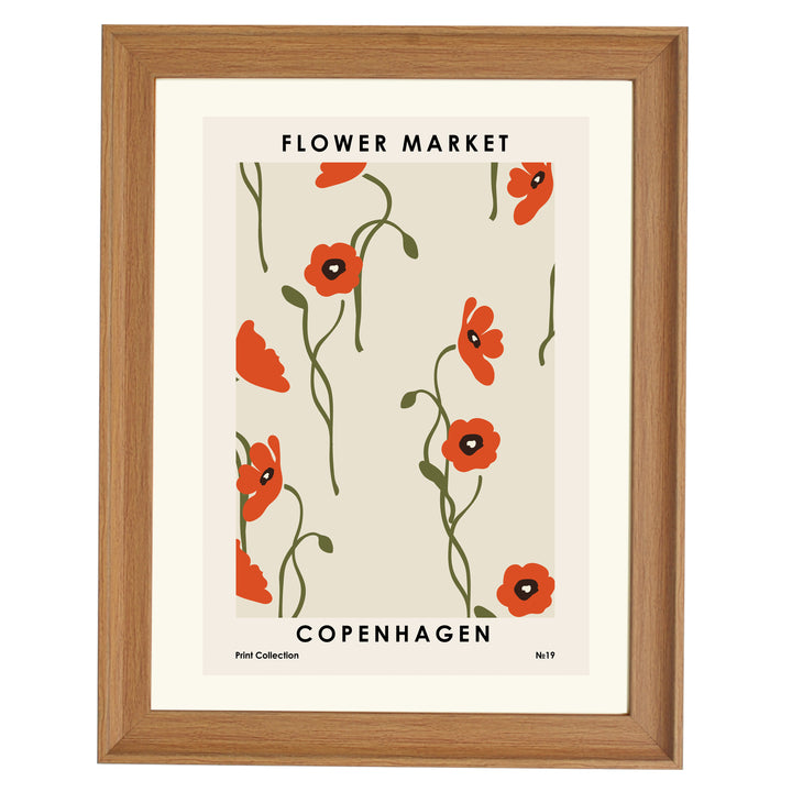 Flower Market Copenhagen Art Print