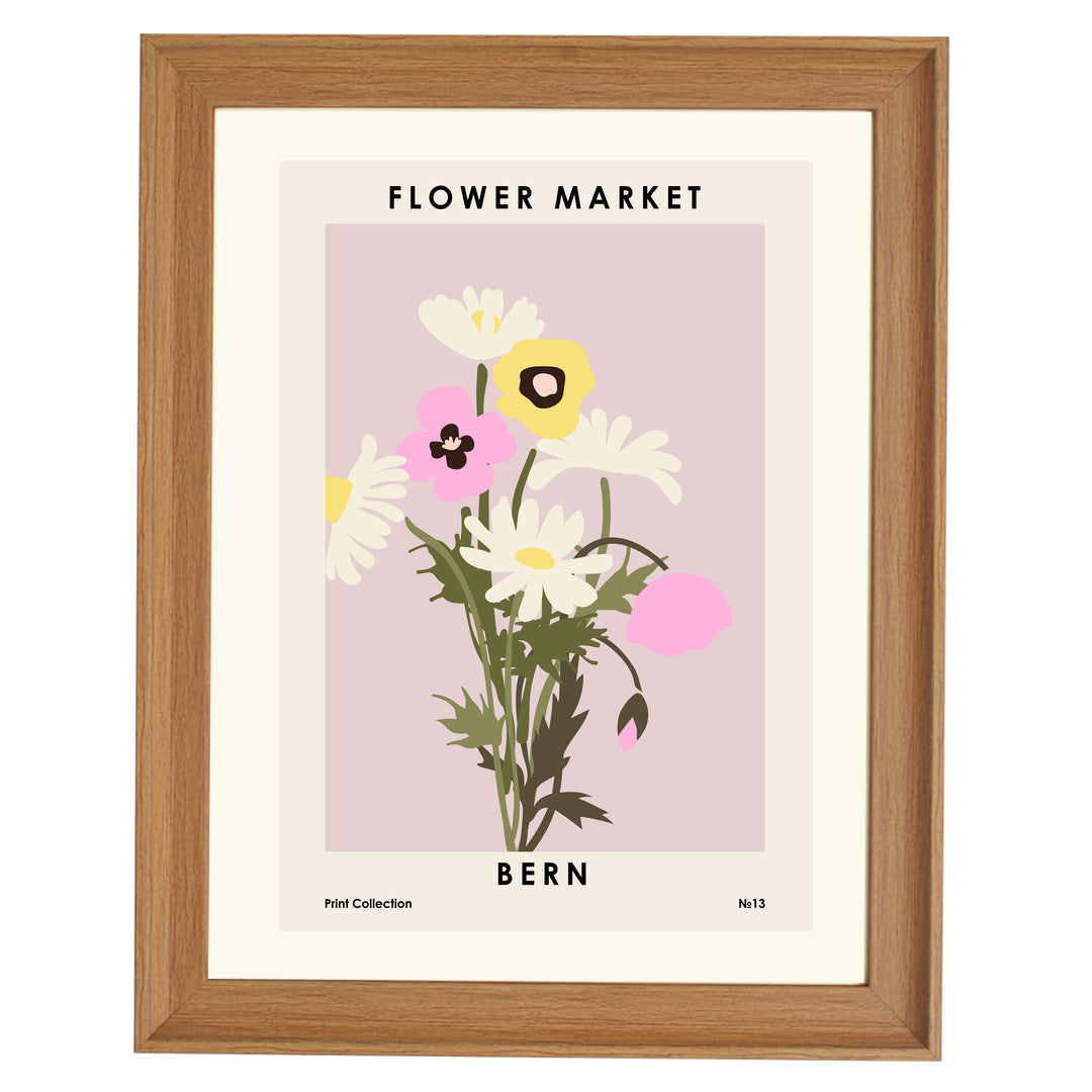 Flower Market Bern Art Print