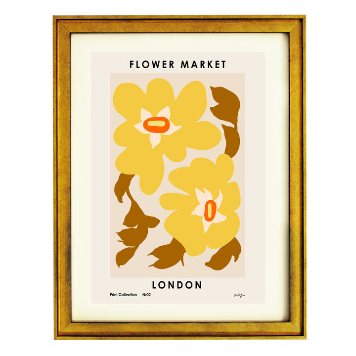 Flower Market. London Art print