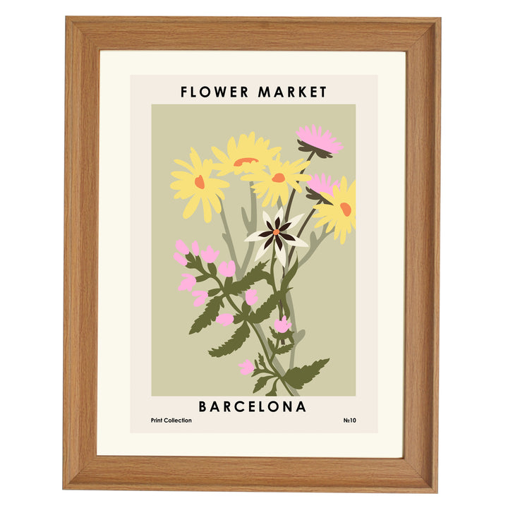 Flower Market Barcelona Art Print