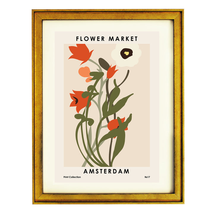 Flower Market Amsterdam Art Print