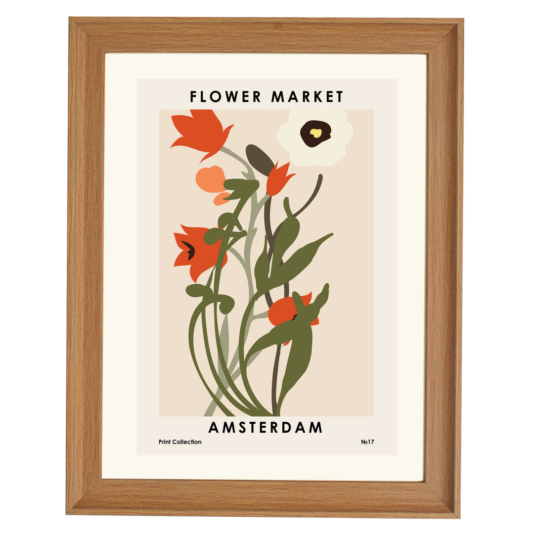 Flower Market Amsterdam Art Print