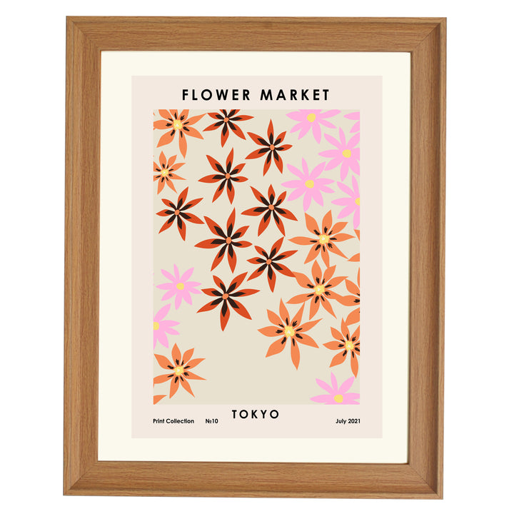 Flower Market Tokyo Art Print