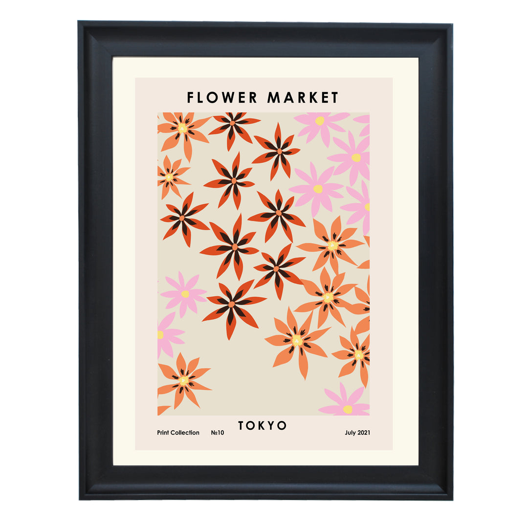 Flower Market Tokyo Art Print