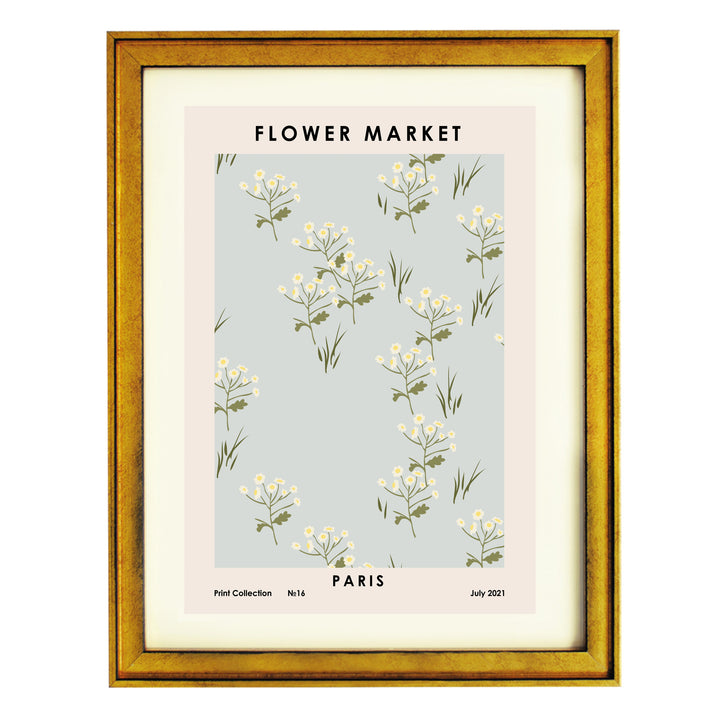 Flower Market Paris Art Print