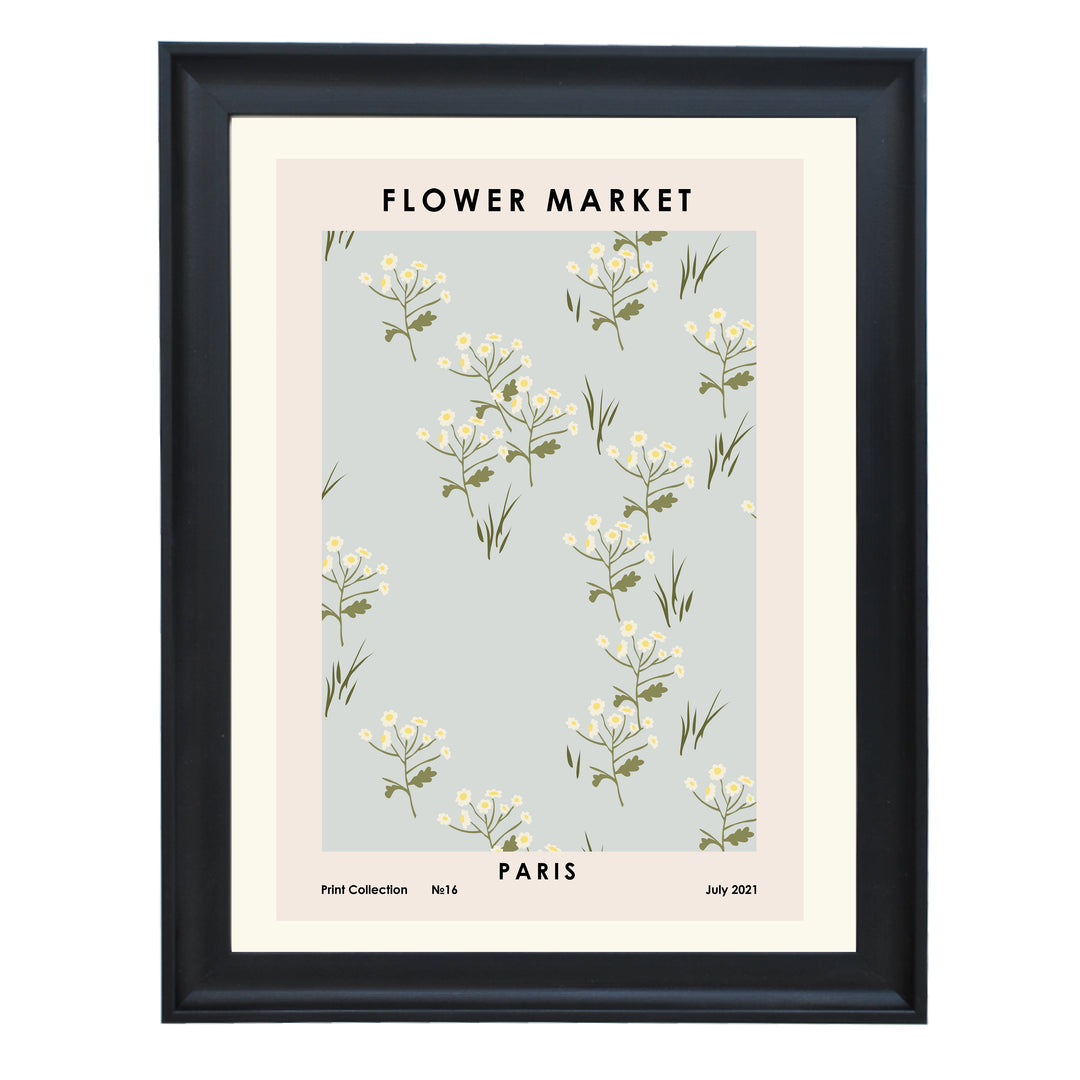 Flower Market Paris Art Print