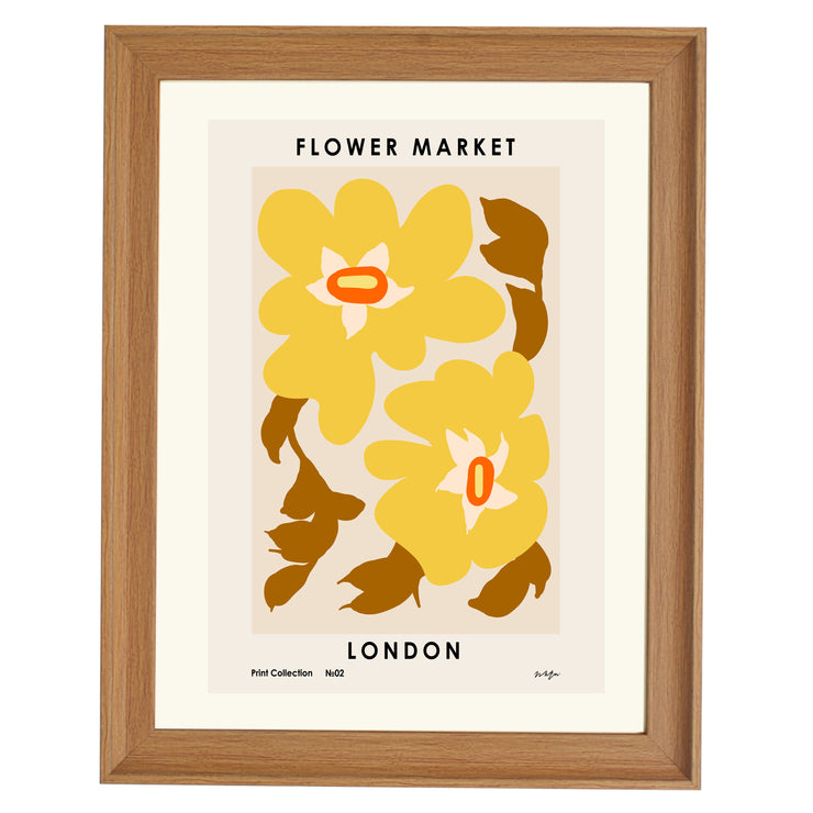 Flower Market. London Art print