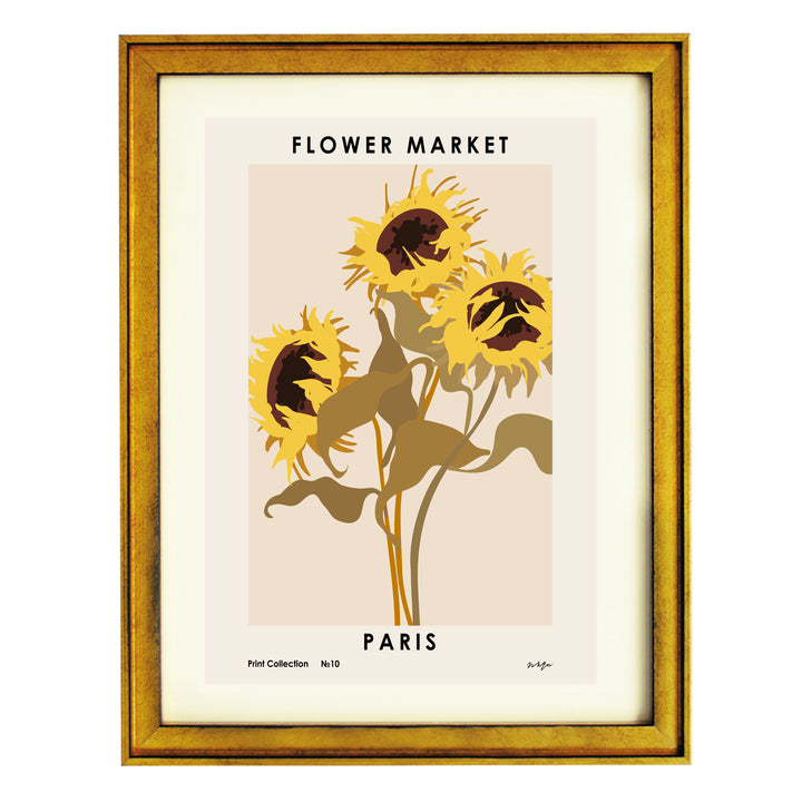 Flower Market. Paris Art Print