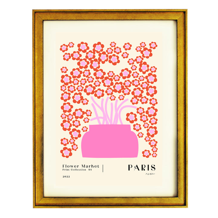 Flower Market. Paris Art Print