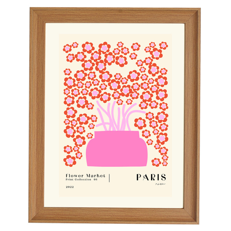 Flower Market. Paris Art Print