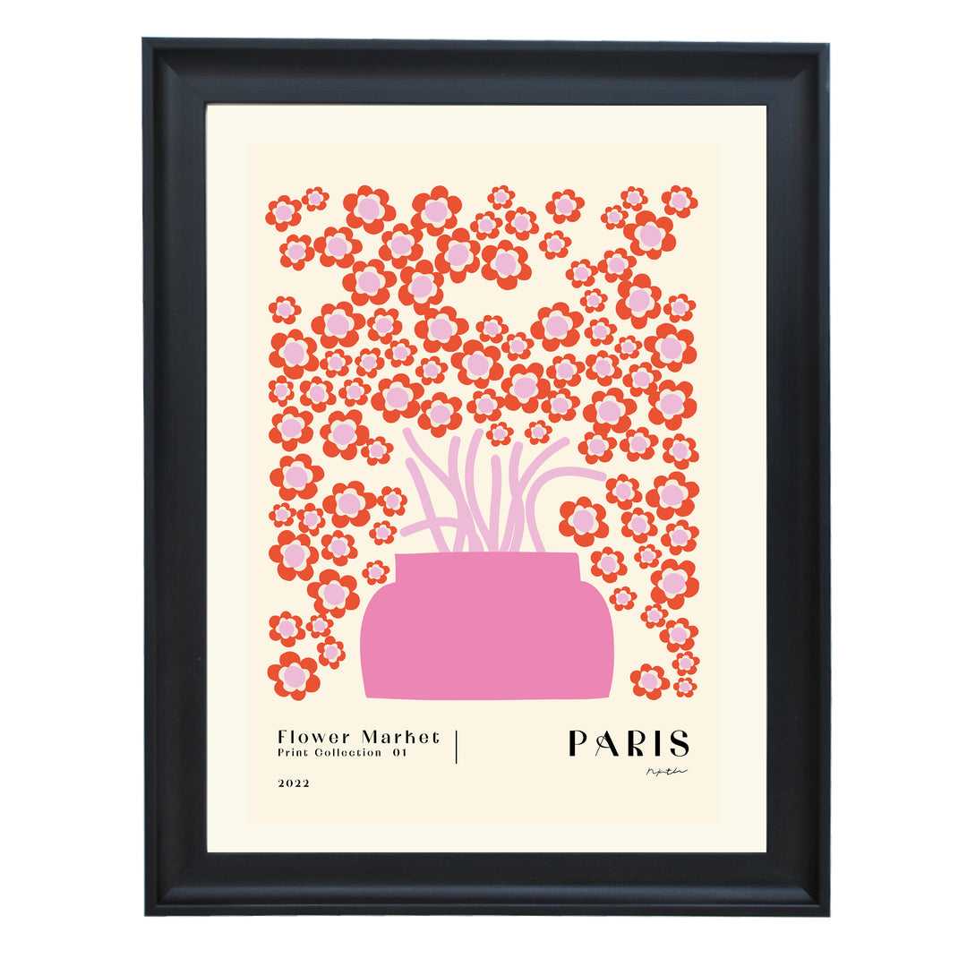 Flower Market. Paris Art Print