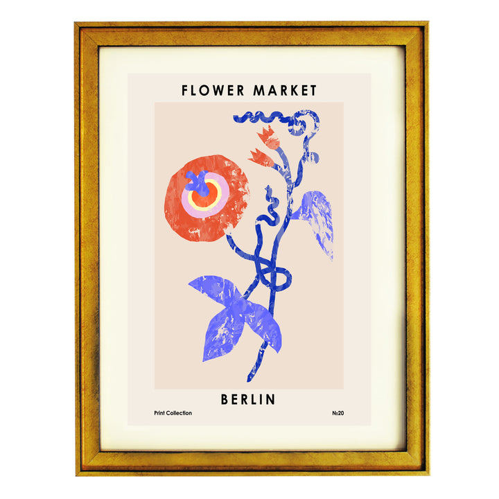 Flower Market. Berlin Art Print