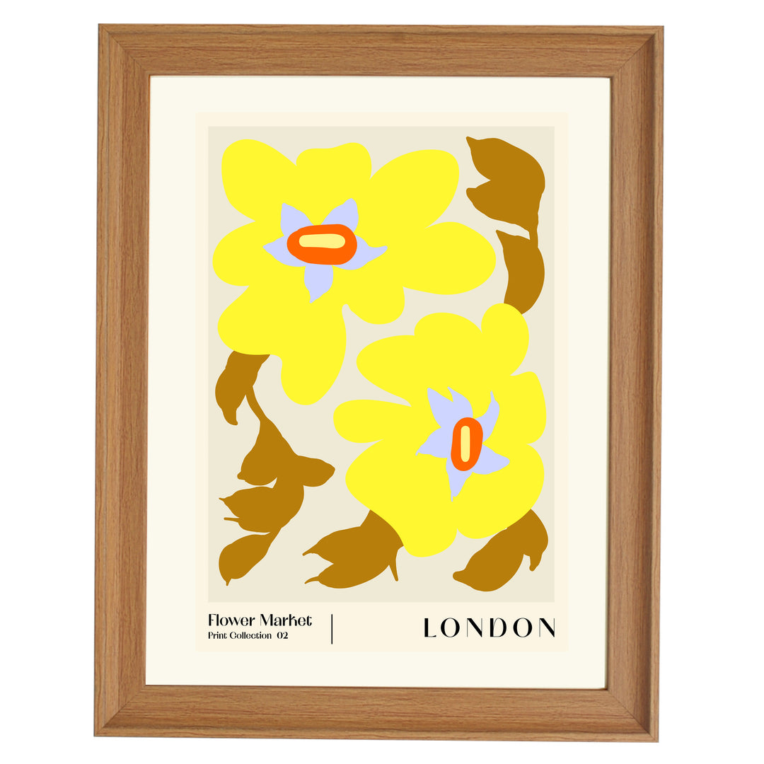 Flower Market. London Art Print