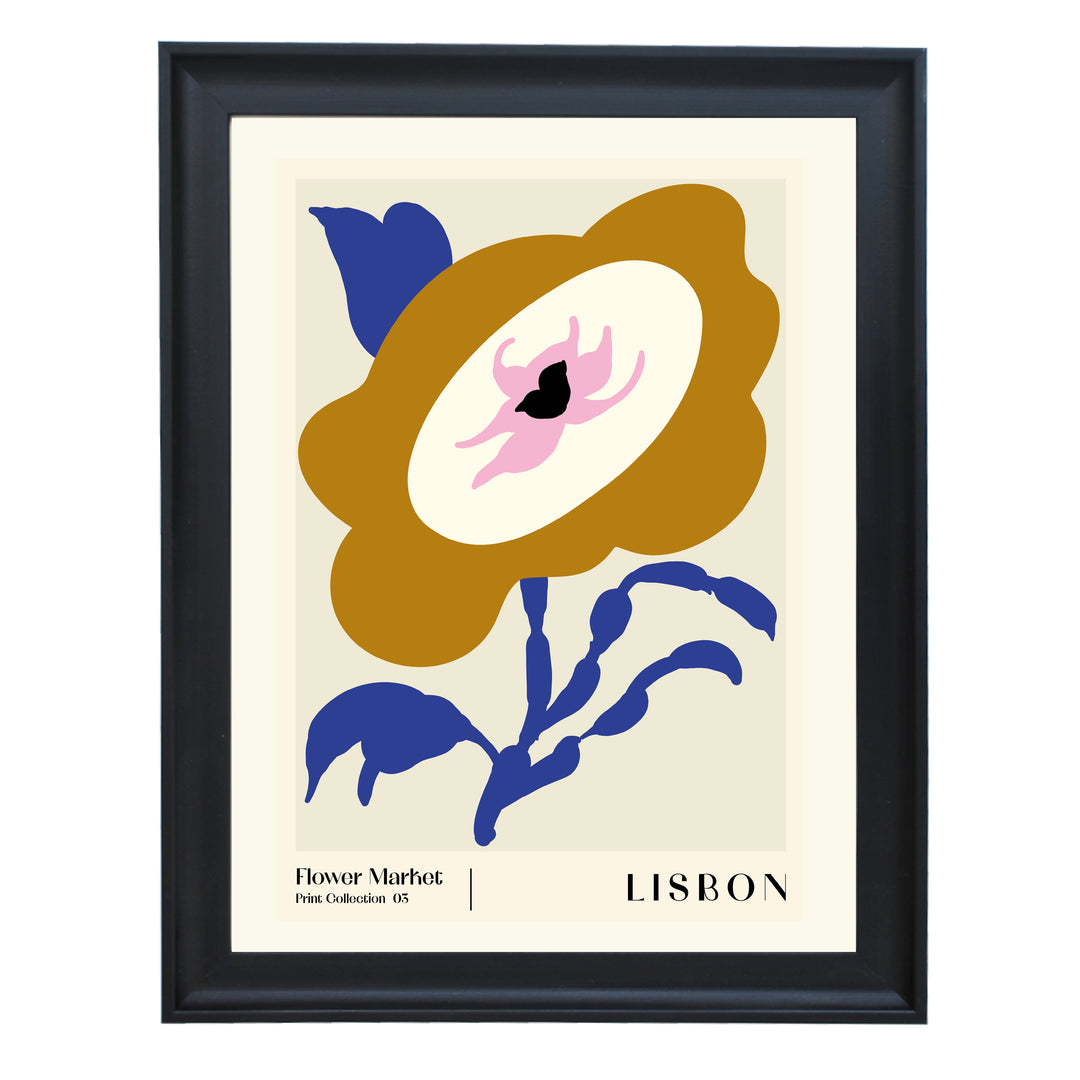 Flower Market. Lisbon Art Print