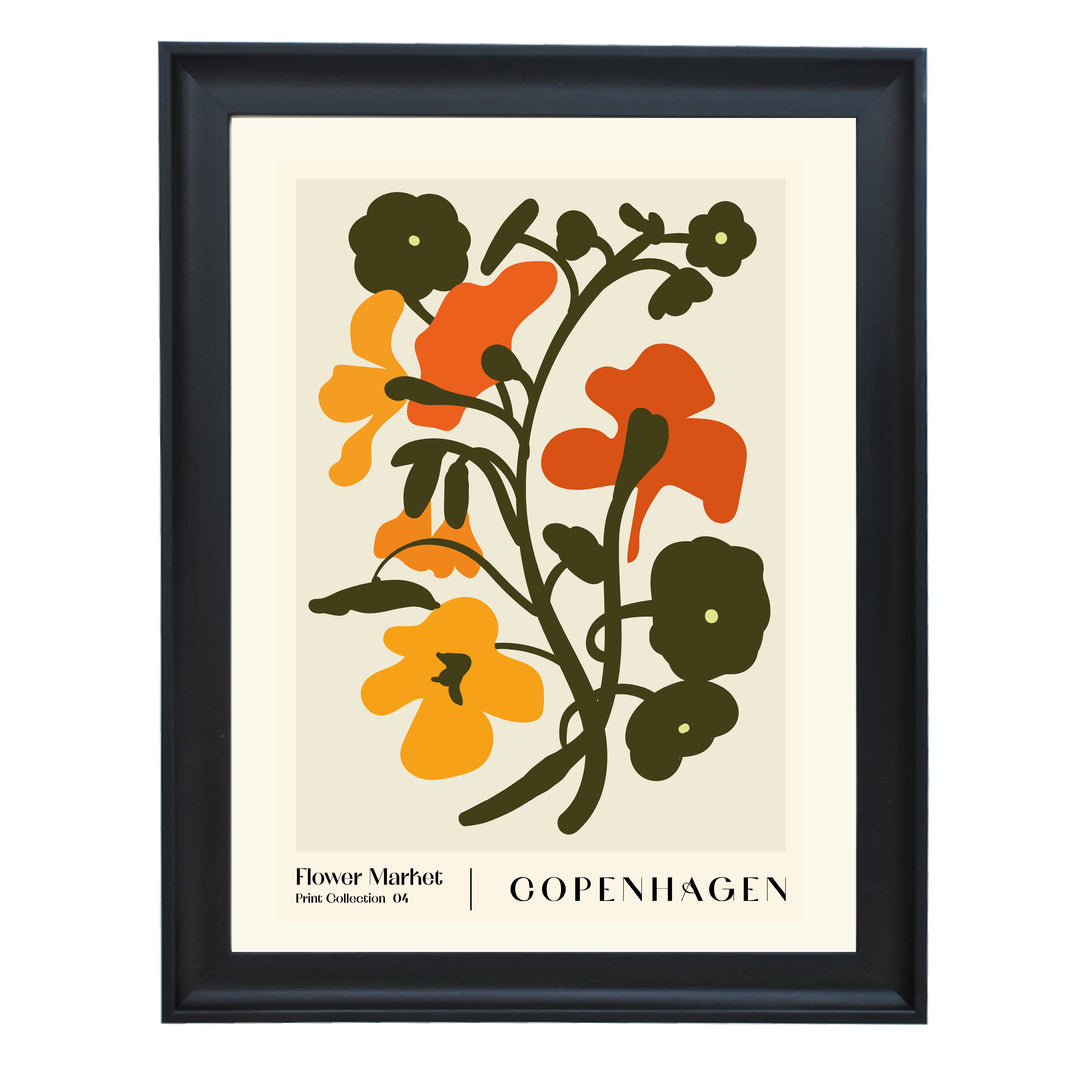 Flower Market. Copenhagen Art Print