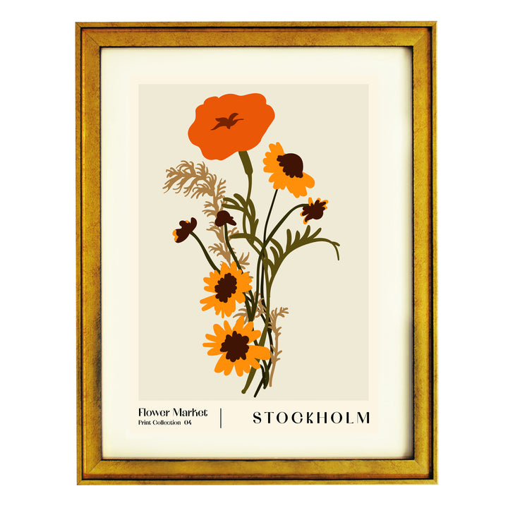 Flower Market. Stockholm Art Print