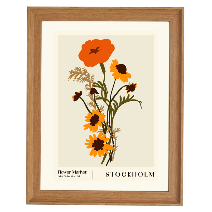 Flower Market. Stockholm Art Print