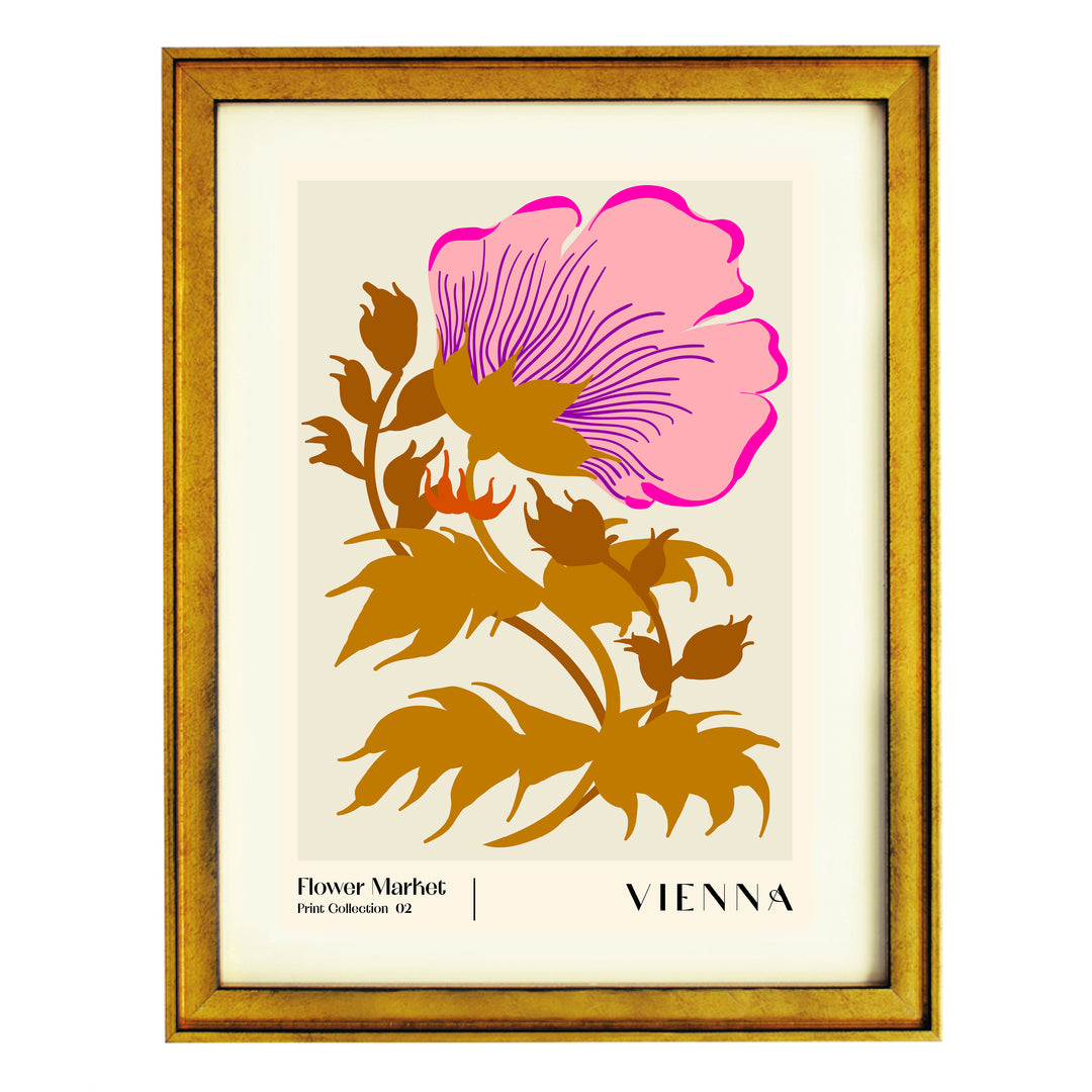 Flower Market. Vienna Art Print