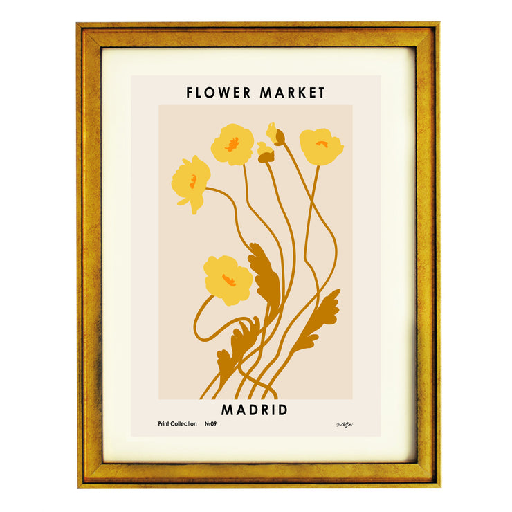 Flower Market. Madrid Art Print