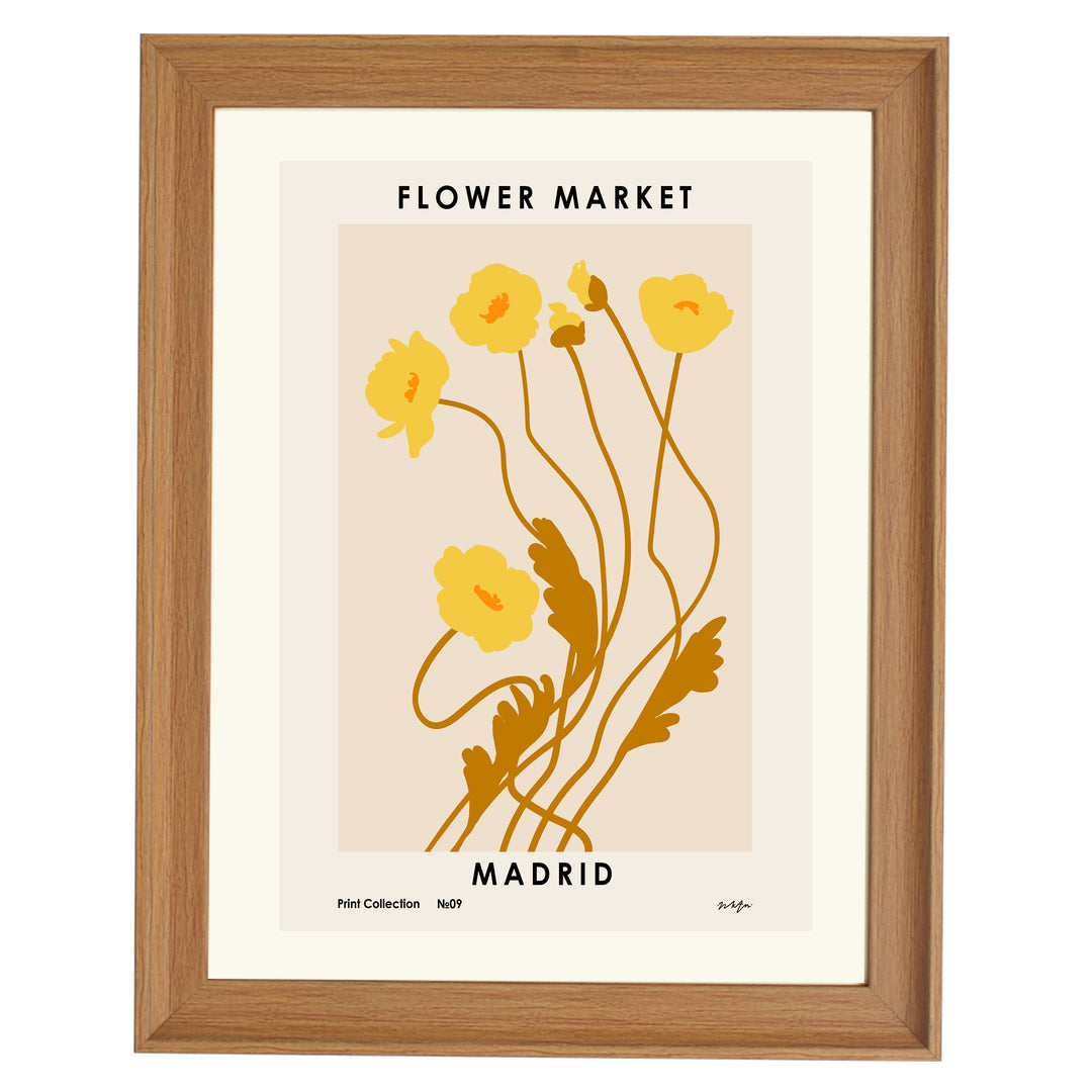 Flower Market. Madrid Art Print