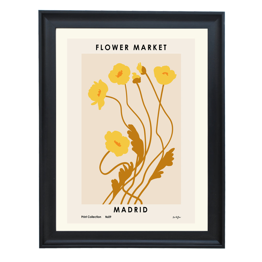 Flower Market. Madrid Art Print