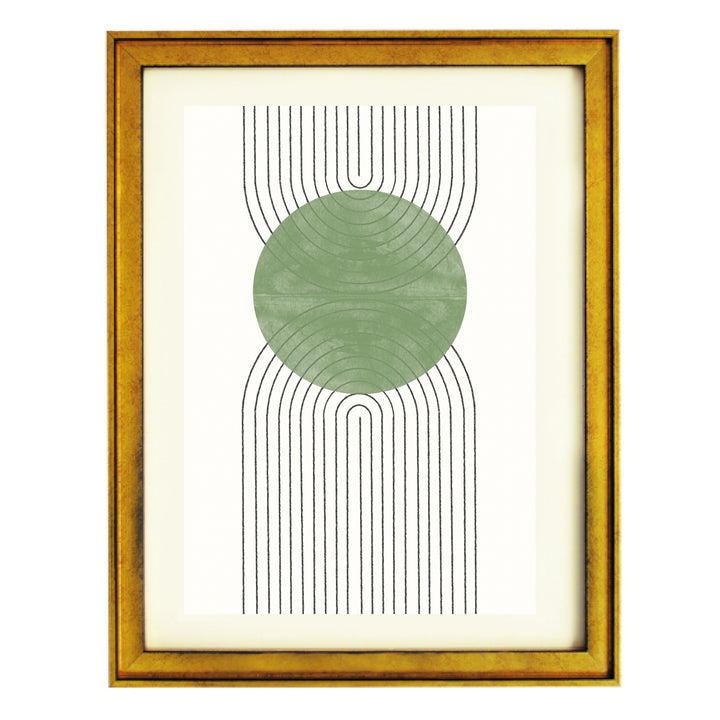 Green Moon No2. Art Print