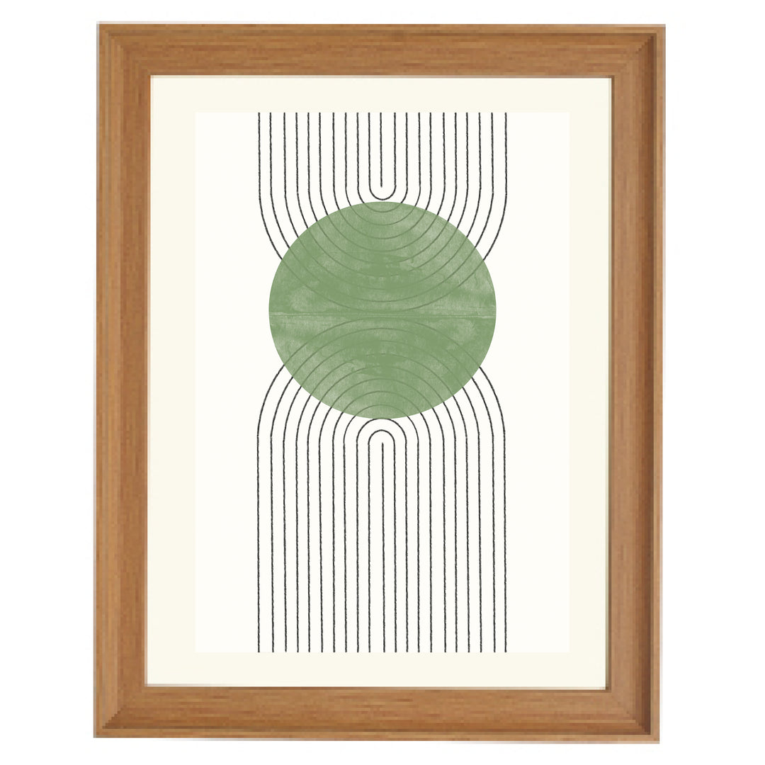 Green Moon No2. Art Print