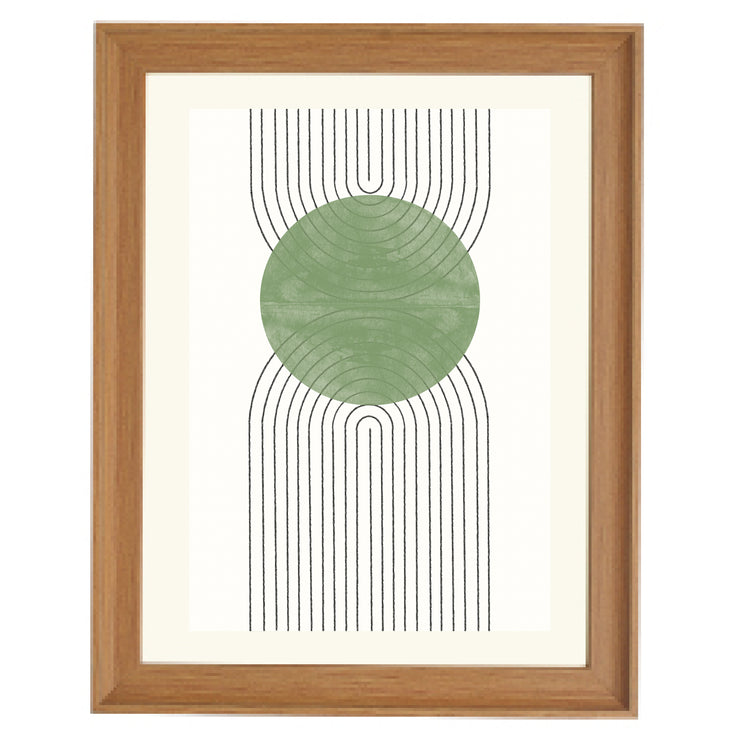 Green Moon No2. Art Print
