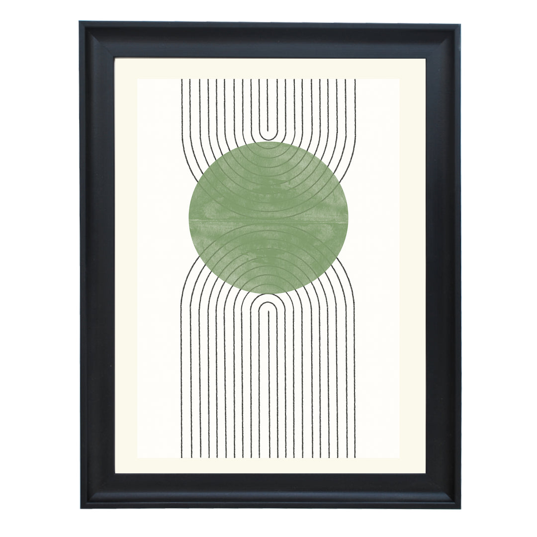 Green Moon No2. Art Print