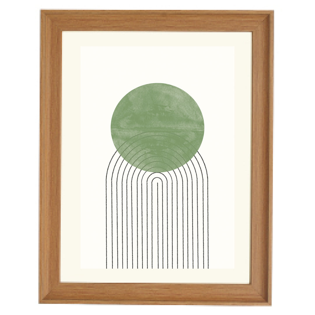 Green Moon No1. Art Print