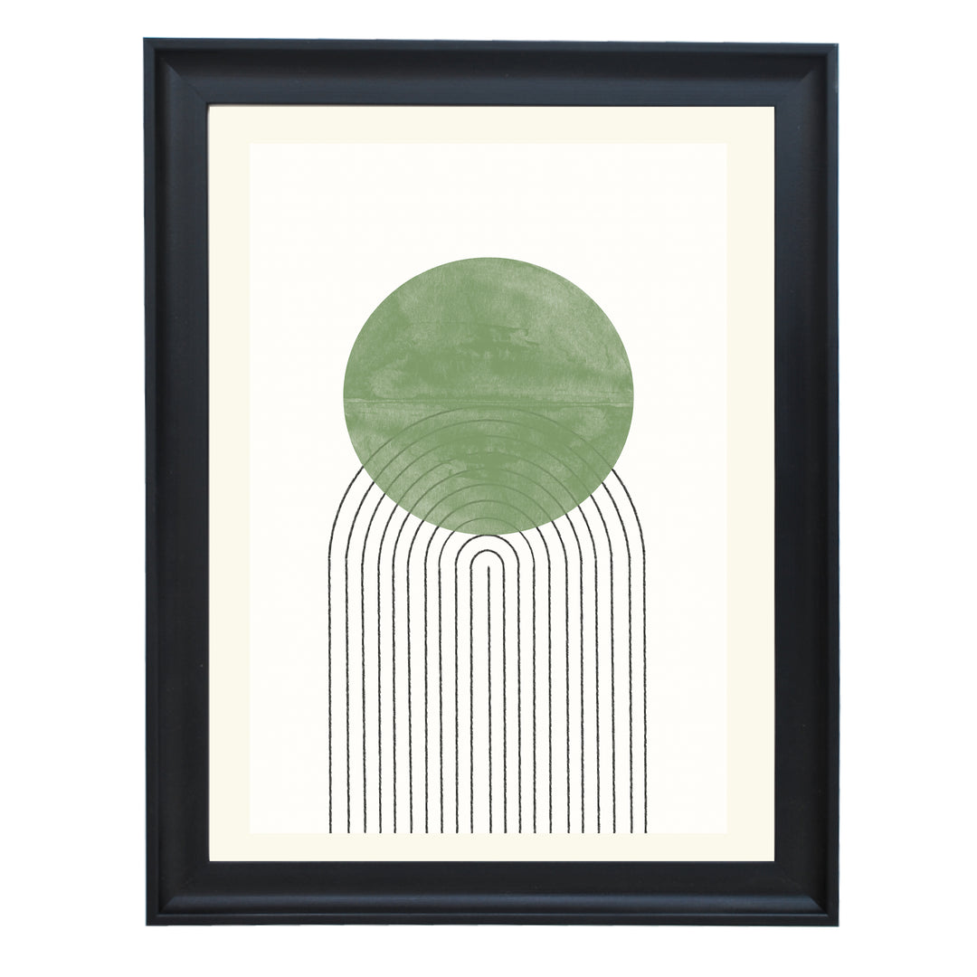 Green Moon No1. Art Print