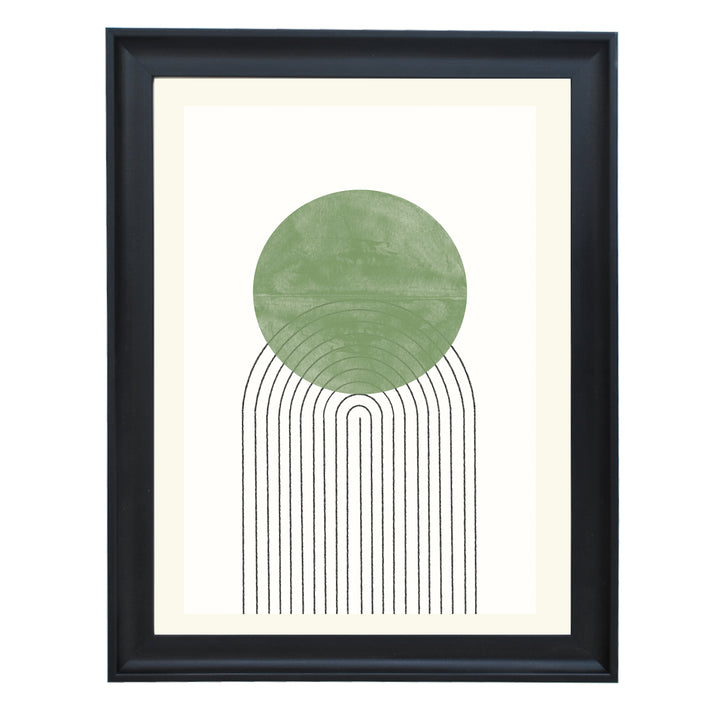 Green Moon No1. Art Print