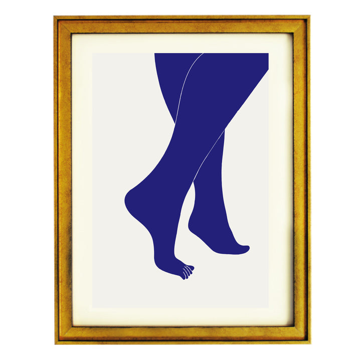 Tip Toe Blue Art Print