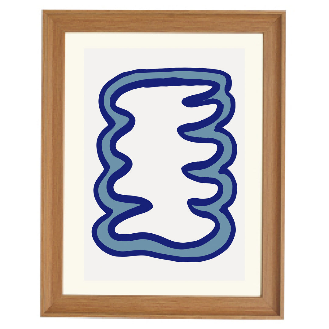 Blue Organic Art Print