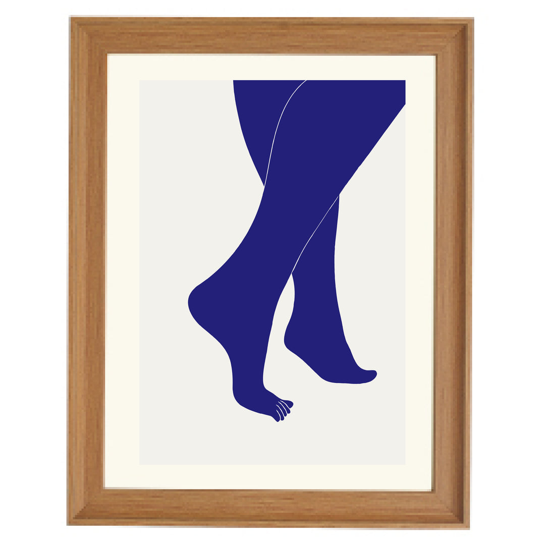 Tip Toe Blue Art Print