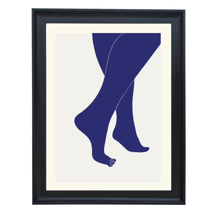 Tip Toe Blue Art Print