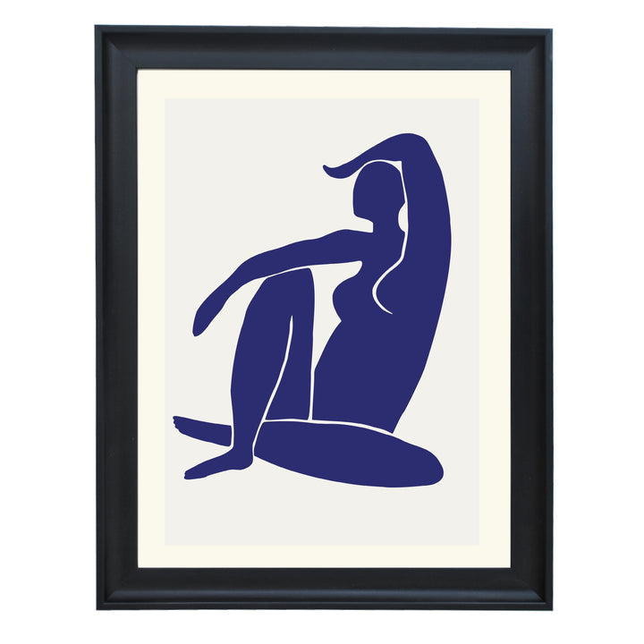 Figure Bleu Art Print